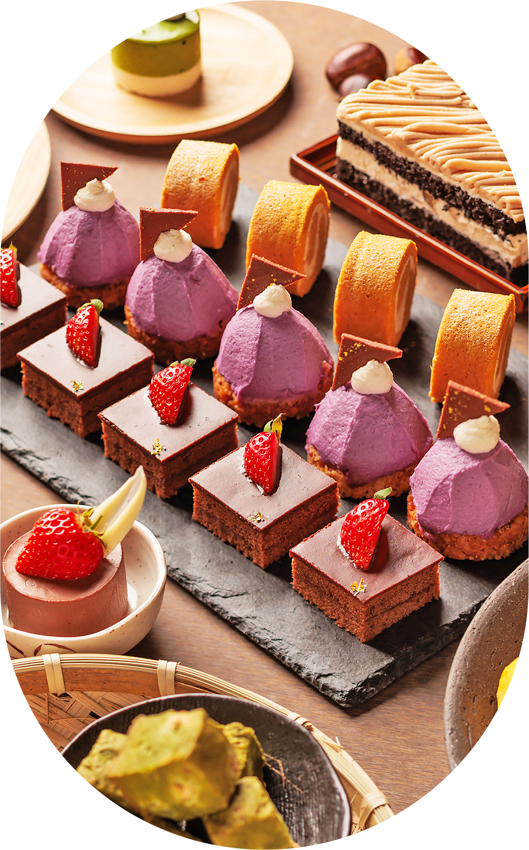 バレンタイン限定のケーキビュッフェ